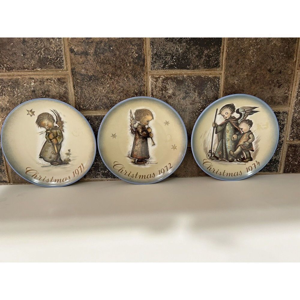 3 Limited Edition Collector plate Reproductions SCHMID BROS. BERTHA HUMMEL PLATE